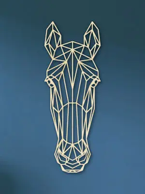 Geometrische houten Paard