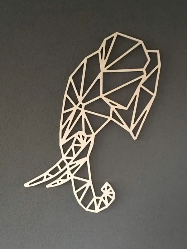 Geometrische Olifant zijkant