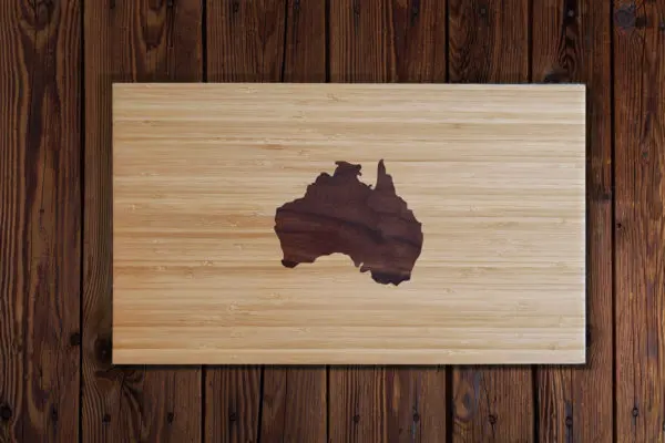 Australie houtinleg snijplank