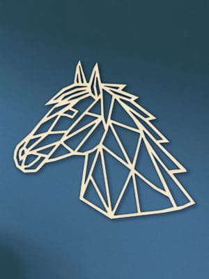Geometrische houten Paard