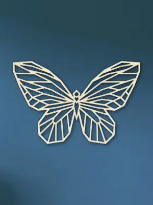 Geometrische houten Vlinder