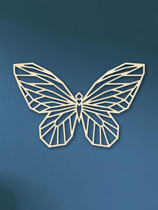Geometrische houten Vlinder