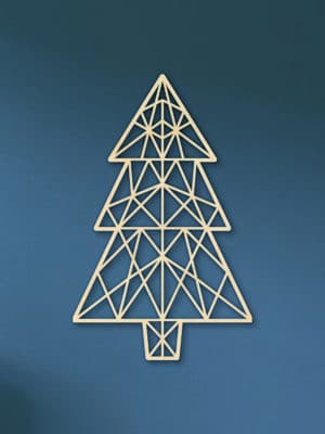 Geometrische Kerstboom