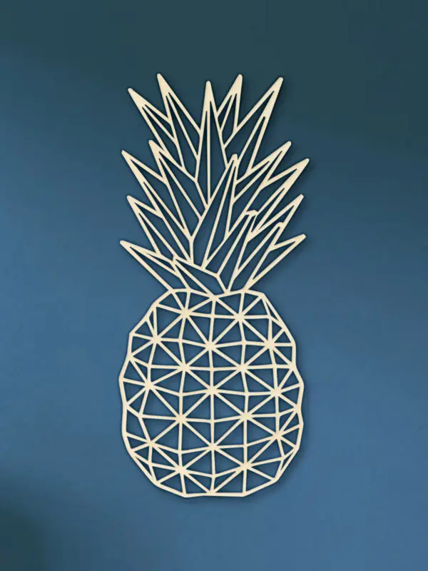 Geometrische houten Vredes ananas
