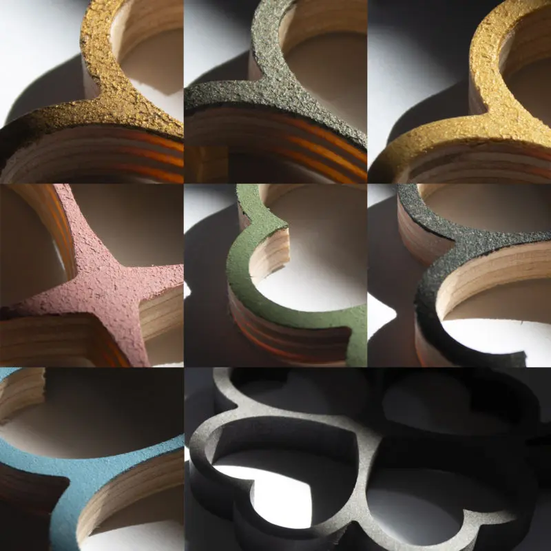 Geometrische Klaver hout
