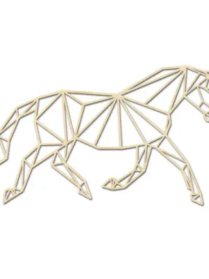 Geometrische paarden draf dressuur