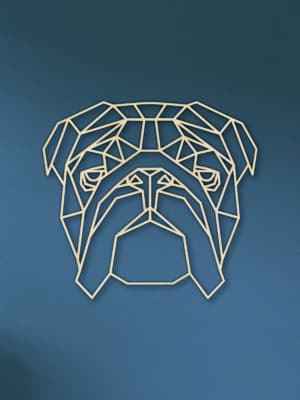 Geometrische Engelse Bulldog