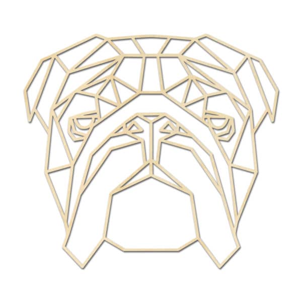 Geometrische Engelse Bulldog