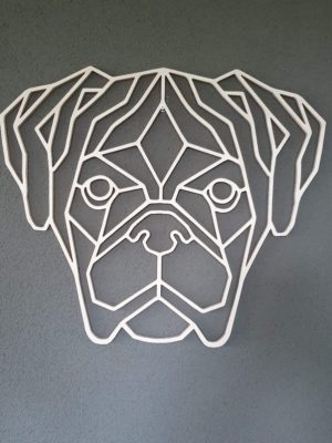 Geometrische houten Boxer