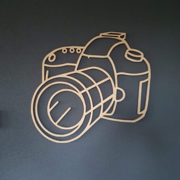 Geometrische camera hout