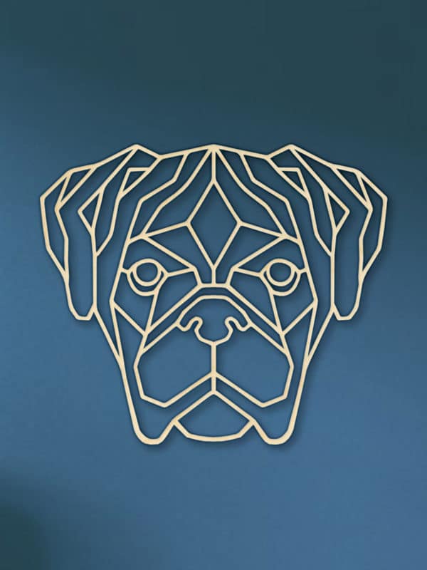 Geometrische Boxer hond