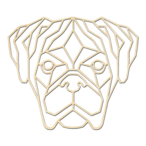 Geometrische Boxer hond