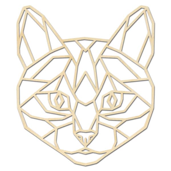 Geometrische kat kop