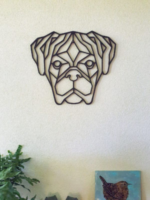Geometrische houten boxer