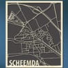 Houten Citymap Scheemda