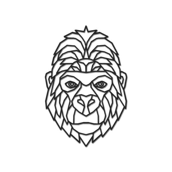 Geometrische Gorilla van hout