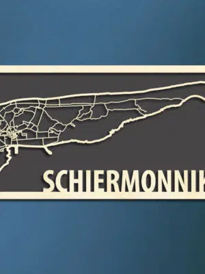 Citymap Waddeneiland Schiermonnikoog