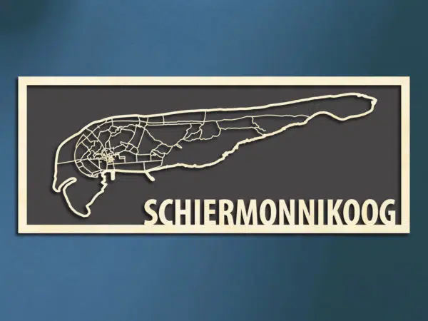 Citymap Waddeneiland Schiermonnikoog