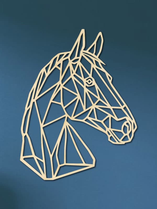 Geometrisch paard zijkant