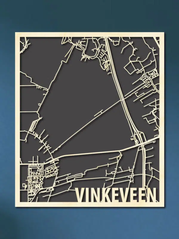 Houten Citymap Vinkeveen