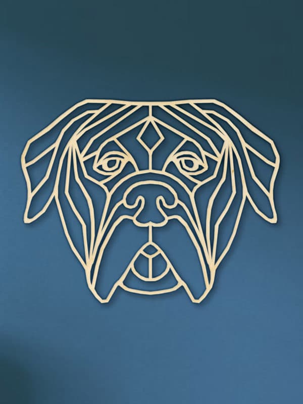Geometrische houten BoerBoel