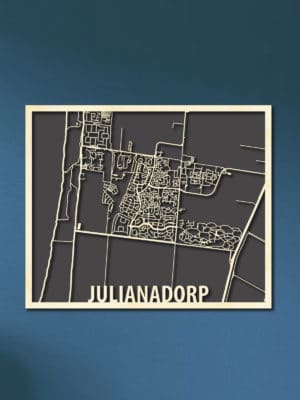 Houten citymap Julianadorp