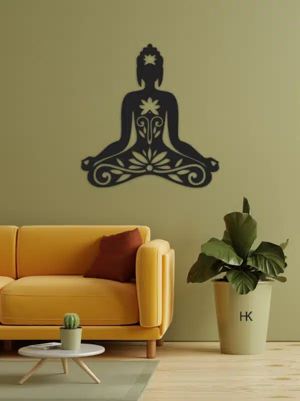 Houten Wanddecoratie Boeddha