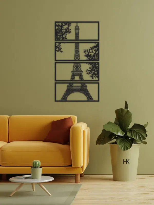 Houten Wanddecoratie Eiffeltoren