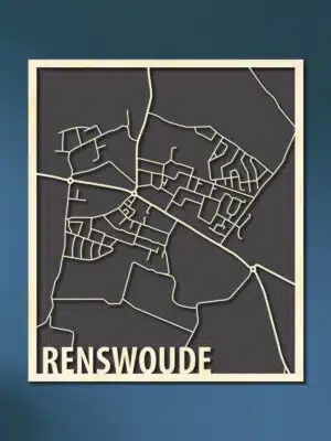 Houten Citymap Renswoude