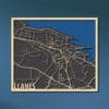 Llanes citymap met water