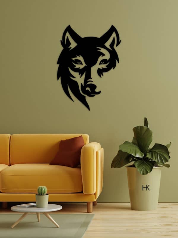 Houten Wanddecoratie Wolf