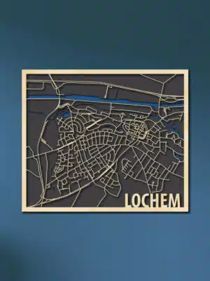 Lochem citymap met water